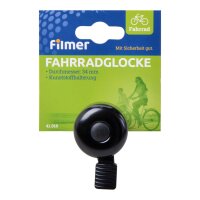 Fahrradglocke Glocke Klingel Fahrradklingel schwarz mit...