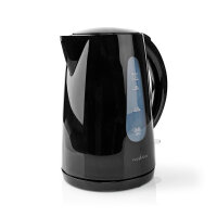 Wasserkocher Schwarz 1,7L mit Trockengehschutz & Drehsockel 2200W