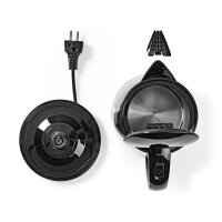 Wasserkocher Schwarz 1,7L mit Trockengehschutz & Drehsockel 2200W