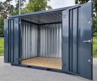 3m Geräteschuppen Anthrazit RAL 7016 mit...
