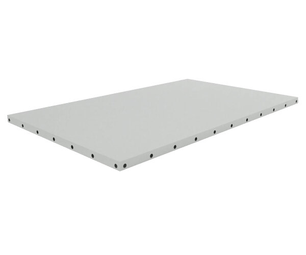 Flachplane mit Schnur für Anhänger 253x150cm - Grau