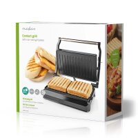 Kontaktgrill Grill Tischgrill Panini 700W Aluminium/Kunststoff 23x14,5cm