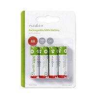4x Wiederaufladbare Batterie AA Akku 1.2V DC NiMH 1300mAh