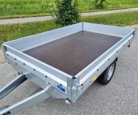 Stema Anhänger Hochlader 1300kg 25cm Bordwand 251x153cm