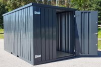 6m Lagercontainer Anthrazit RAL 7016 mit Doppeltür |...