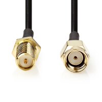 1m Antennenkabel Adapter Kabel Reverse Stecker - Reverse...