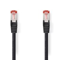 Netzwerkkabel CAT6 S/FTP 3m Schwarz RJ45 Stecker auf RJ45...