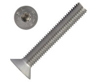 Senkkopfschraube mit Innensechskant M5x80mm Vollgewinde...