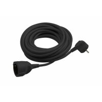 Verlängerungskabel Schutzkontakt Stecker 5m Schwarz...