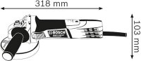 Bosch GWS 7-125 Professional Winkelschleifer 720 Watt...