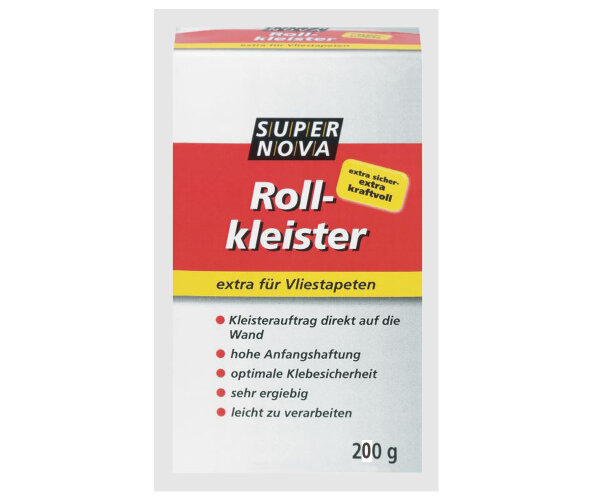 supernova Roll-Kleister Kleister für Vliestapeten Rollkleister 200g