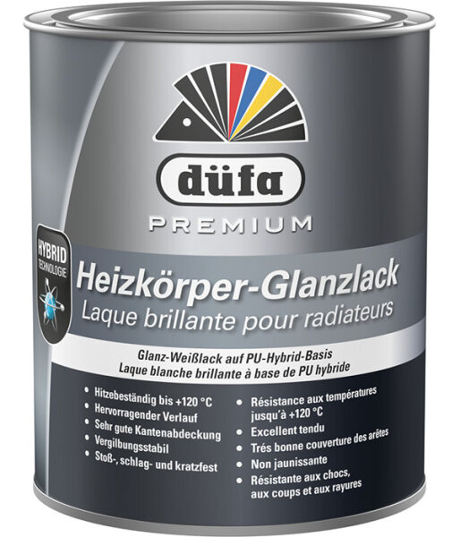 düfa Premium Heizkörperlack glänzend Glanzlack PU-Hybrid-Basis 375ml Dose