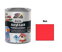 düfa Acryl-Bastellack Dekolack seidenmatt Rot Innen...