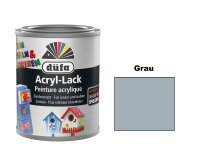 düfa Acryl-Bastellack Dekolack seidenmatt Grau Innen...