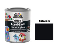düfa Acryl-Bastellack Dekolack seidenmatt Schwarz...
