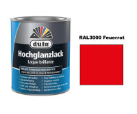 düfa Hochglanzlack Profi Buntlack RAL3000 Feuerrot...