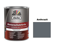 düfa Premium Wetterschutzfarbe Holzfarbe Anthrazit...