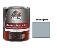 düfa Premium Wetterschutzfarbe Holzfarbe Silbergrau...