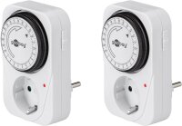 2er-Set Mechanische Zeitschaltuhr Timer Schaltuhr 96...