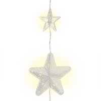 LED Sternenvorhang 80 LED´s Lichtergirlande Lichtervorhang mit Fernbedienung Timer Dimmer