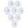 LED Sternenvorhang 80 LED´s Lichtergirlande Lichtervorhang mit Fernbedienung Timer Dimmer