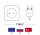 LED Sternenvorhang 80 LED´s Lichtergirlande Lichtervorhang mit Fernbedienung Timer Dimmer