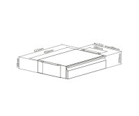 B-Ware Schreibtisch Tisch Unterbau Schublade Fach Hängeschublade weiß