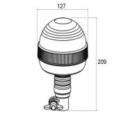 LED-Blinklicht Rundleuchte Techni-Power 360°...