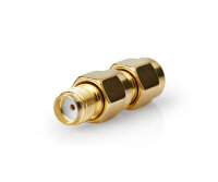 2x SMA Adapter SMA-Stecker Reverse Polarity SMA-Buchse vergoldet 50 Ohm gerade