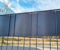 Sichtschutzstreifen Premium 2550mm Anthrazit für Doppelstabmattenzaun