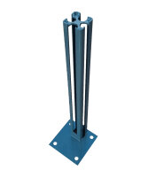 Bodenplatte Adapter 150x150x10mm RAL7016 für...