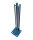 Bodenplatte Adapter 150x150x10mm RAL7016 für Torpfosten 60x60mm
