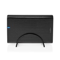 Festplattengehäuse 3,5" Zoll für SATA HDD/SSD extern USB-C & A Anschluss Schwarz