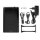 Festplattengehäuse 3,5" Zoll für SATA HDD/SSD extern USB-C & A Anschluss Schwarz