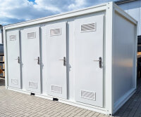 XXL Toilettencontainer Festivalcontainer mit 8 WC Kabinen...