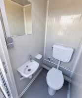 XXL Toilettencontainer Festivalcontainer mit 8 WC Kabinen RAL 9002