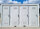 XXL Toilettencontainer Festivalcontainer mit 8 WC Kabinen RAL 9002