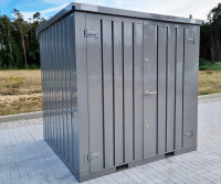 2m Gartencontainer Quarzgrau RAL 7039 mit Doppeltür...