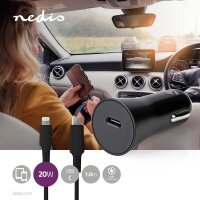 Auto Ladegerät KFZ Schnellladegerät USB-C auf Lightning für iphone ipad Schwarz 20W