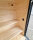 Sauna aus Lärche und Linde mit 9 kW Saunaofen WiFi-Kombisteuerung 220x220cm