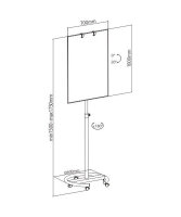 B-WARE Flipchart Whiteboard magnetisch 70x100cm verstellbar