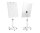 B-WARE Flipchart Whiteboard magnetisch 70x100cm verstellbar