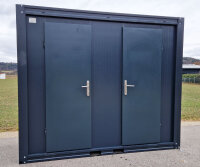 WC Container Mann / Mann RAL 7016 inkl. Warmwasser