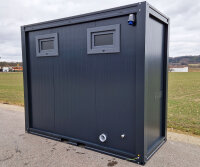 WC Container Mann / Mann RAL 7016 inkl. Warmwasser