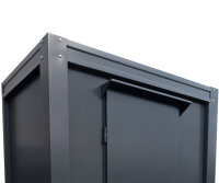 Vordach - Regenschutz für WC Container Tür RAL7016