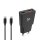 Schnellladegerät Netzteil mit Datenkabel Ladekabel USB-A / USB-C™ auf USB-C 1,5m schwarz