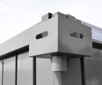 Fallrohranschluss Regenablauf Adapter für Container...