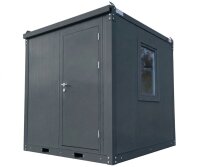2m Bürocontainer RAL 7016 - Baucontainer mit...
