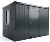 3m Bürocontainer RAL 7016 - Baucontainer mit...