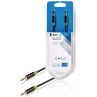 Audio Klinken AUX Kabel 3,5 mm OFC 24 Karat für...